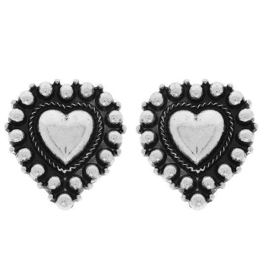 Western Small Heart Bubble Earring - Tigbul's Variety Fashion Shop