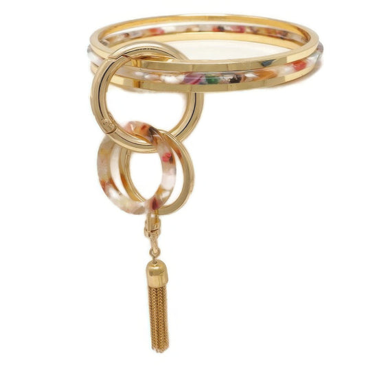 3pc Bangle Bracelet Set With Keychain - Tigbul's Variety Fashion Shop