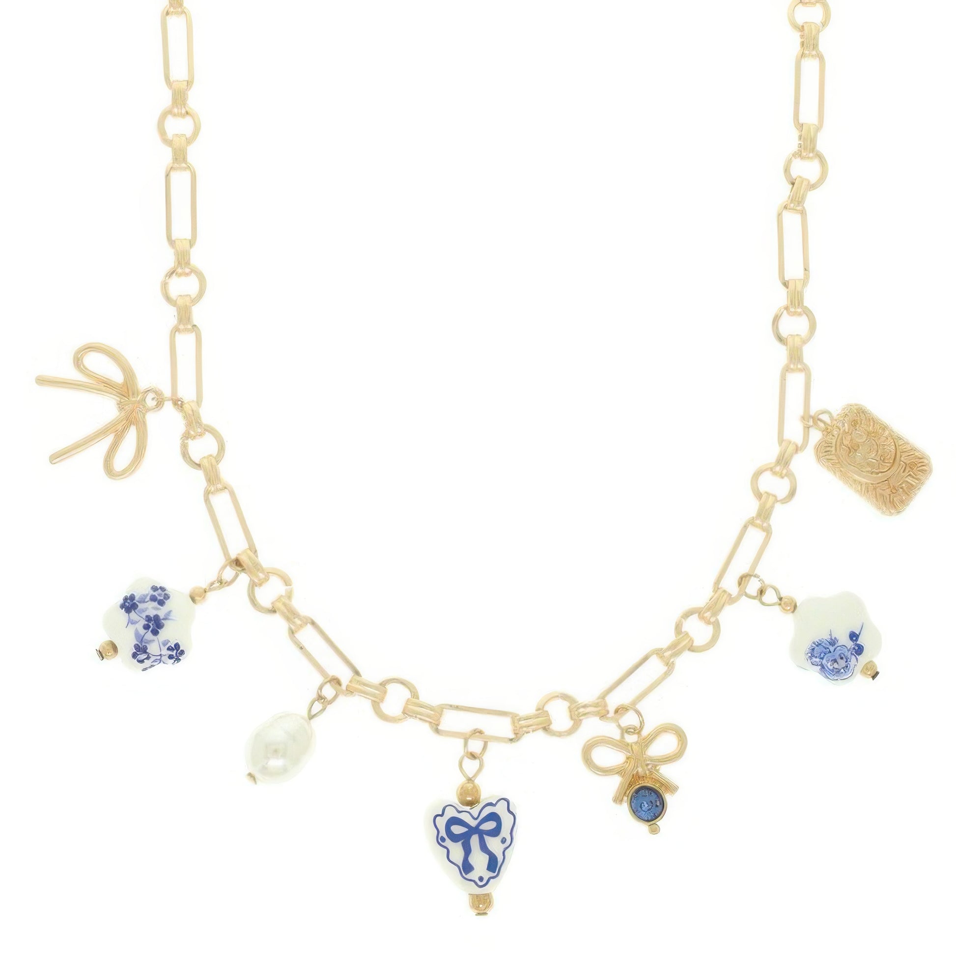 Floral Ceramic Charm Necklace - Tigbul's Variety Fashion Shop