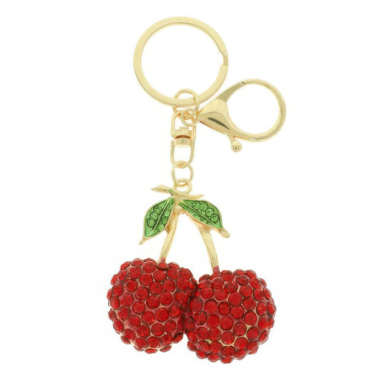 Jeweled Red Cherry Keychain - Tigbul's Variety Fashion Shop