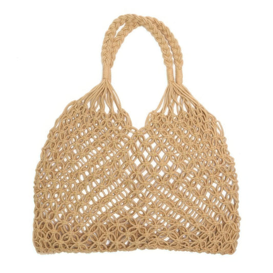 Straw Woven Shoulder Bag - Tigbul's Variety Fashion Shop