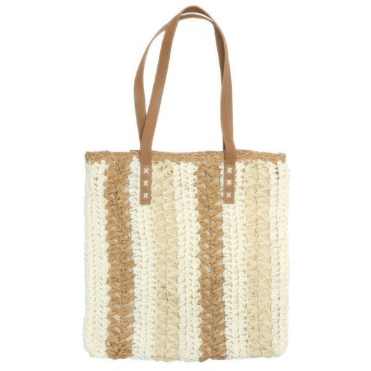 Straw Woven Shoulder Bag - Tigbul's Variety Fashion Shop