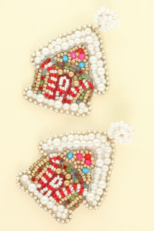 Christmas Gingerbread House Post Earrings - Tigbul's Variety Fashion Shop