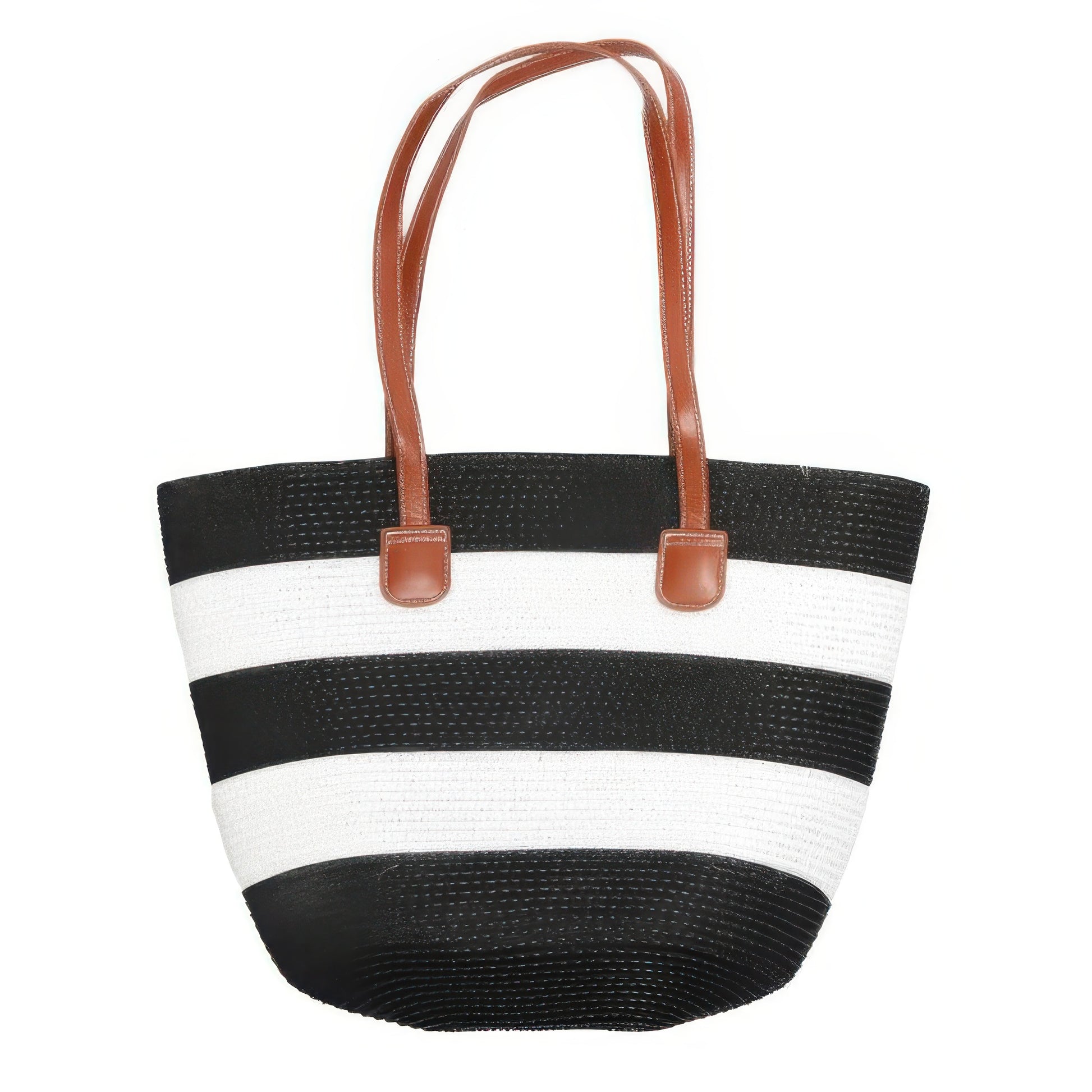 Striped Patterned Straw Woven Bag 15l - Tigbul's Variety Fashion Shop