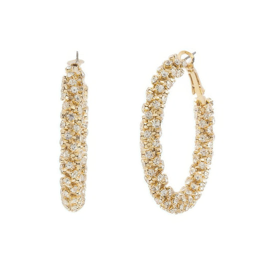 Cz Pave Tube Hoop Earrings - Tigbul's Variety Fashion Shop