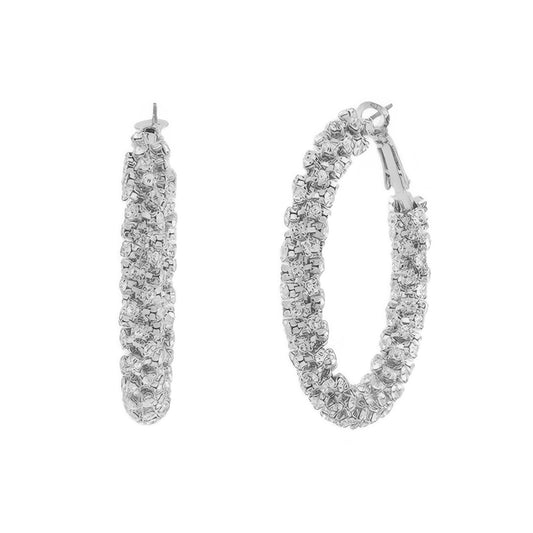 Cz Pave Tube Hoop Earrings - Tigbul's Variety Fashion Shop