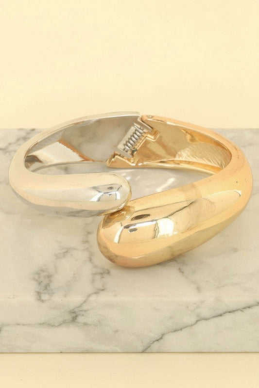 Asymmetrical Hinge Bypass Bracelet - Tigbul's Variety Fashion Shop