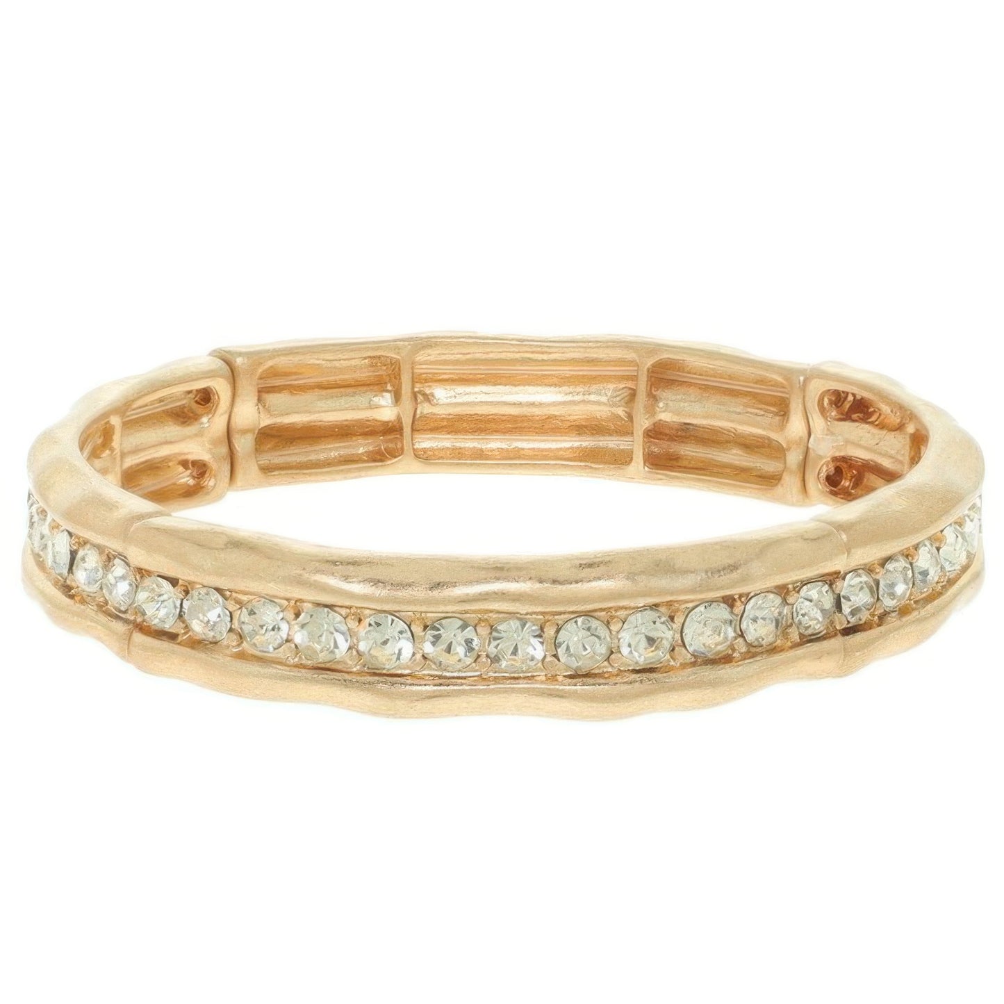 Hammered Channel-set Bracelet - Tigbul's Variety Fashion Shop