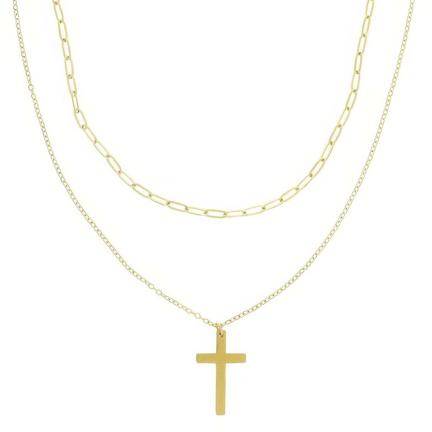 Multi-strand Cross Pendant Necklace - Tigbul's Variety Fashion Shop