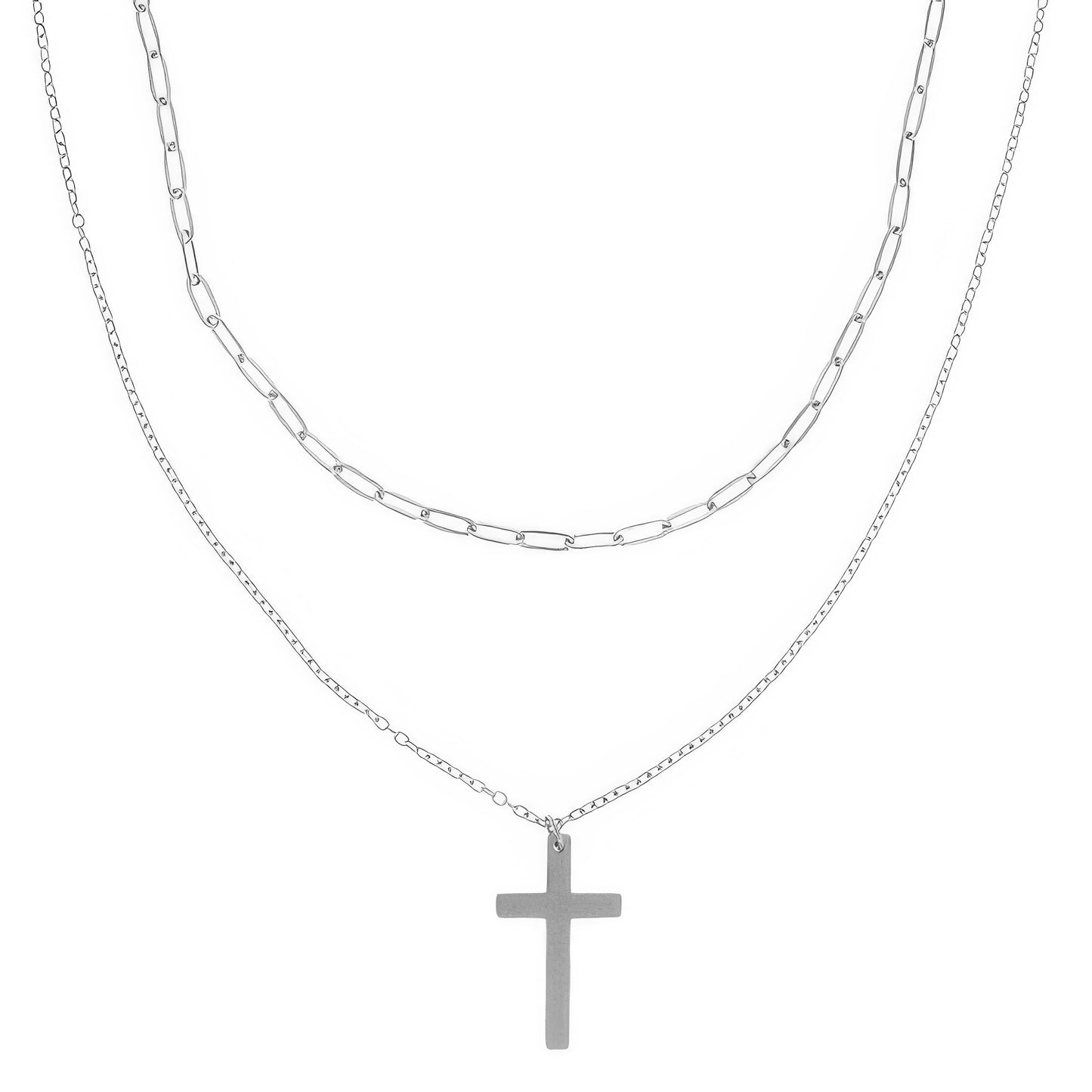 Multi-strand Cross Pendant Necklace - Tigbul's Variety Fashion Shop