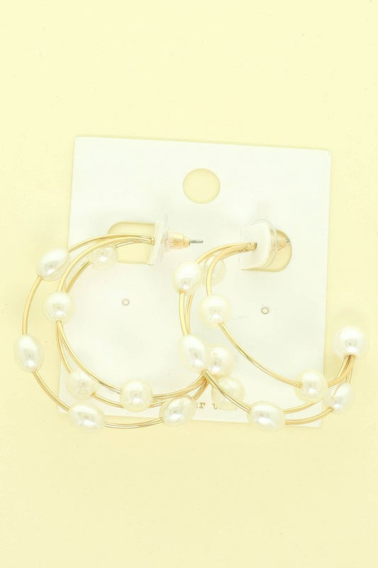 3d Open Silhouette Cressent Hoop Earring - Tigbul's Variety Fashion Shop