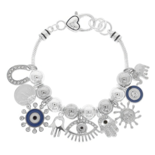 Multicharm Evil Eye Bracelet - Tigbul's Variety Fashion Shop
