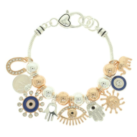 Multicharm Evil Eye Bracelet - Tigbul's Variety Fashion Shop