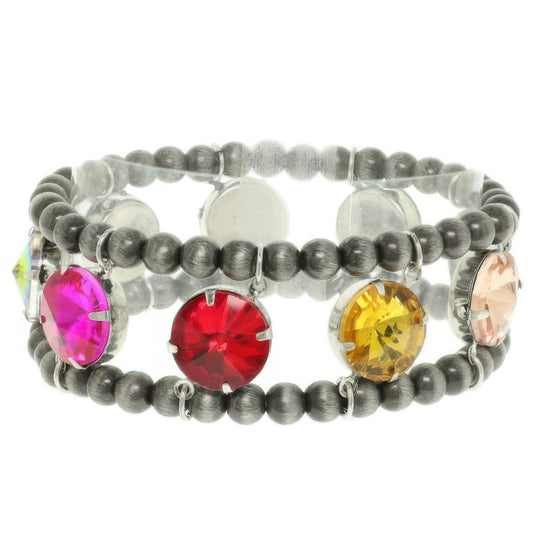 Western Crystal Navajo Stretch Bracelet - Tigbul's Variety Fashion Shop