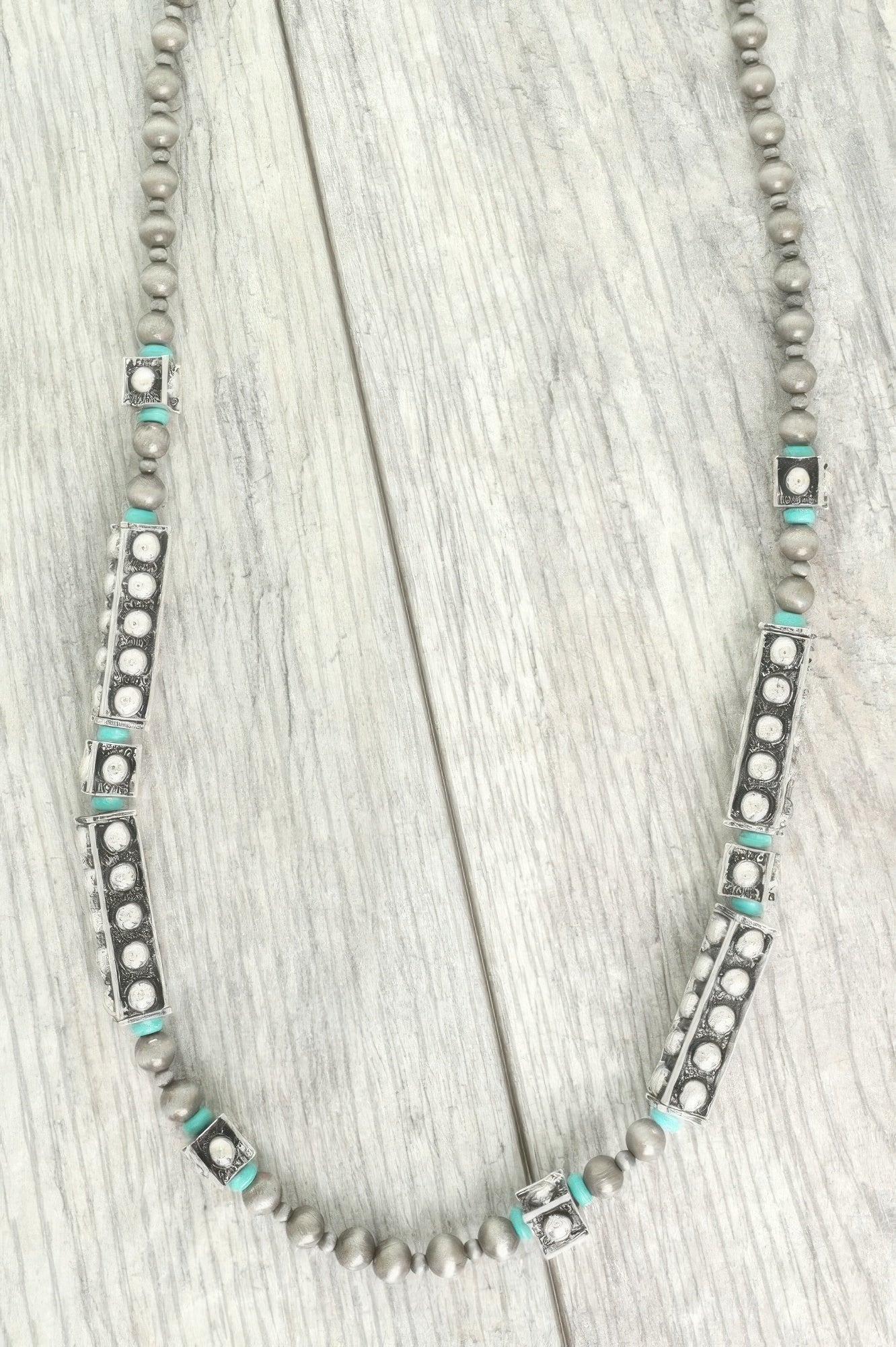 Western Theme Navajo Barrel Bead Necklace - Tigbul's Variety Fashion Shop