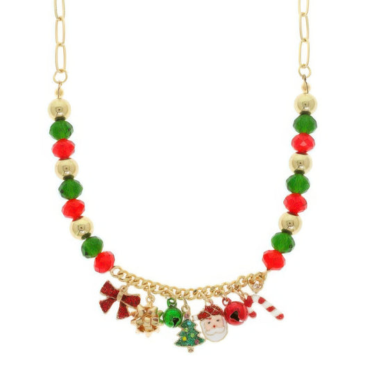 Christmas Multi Charm Necklace - Tigbul's Variety Fashion Shop