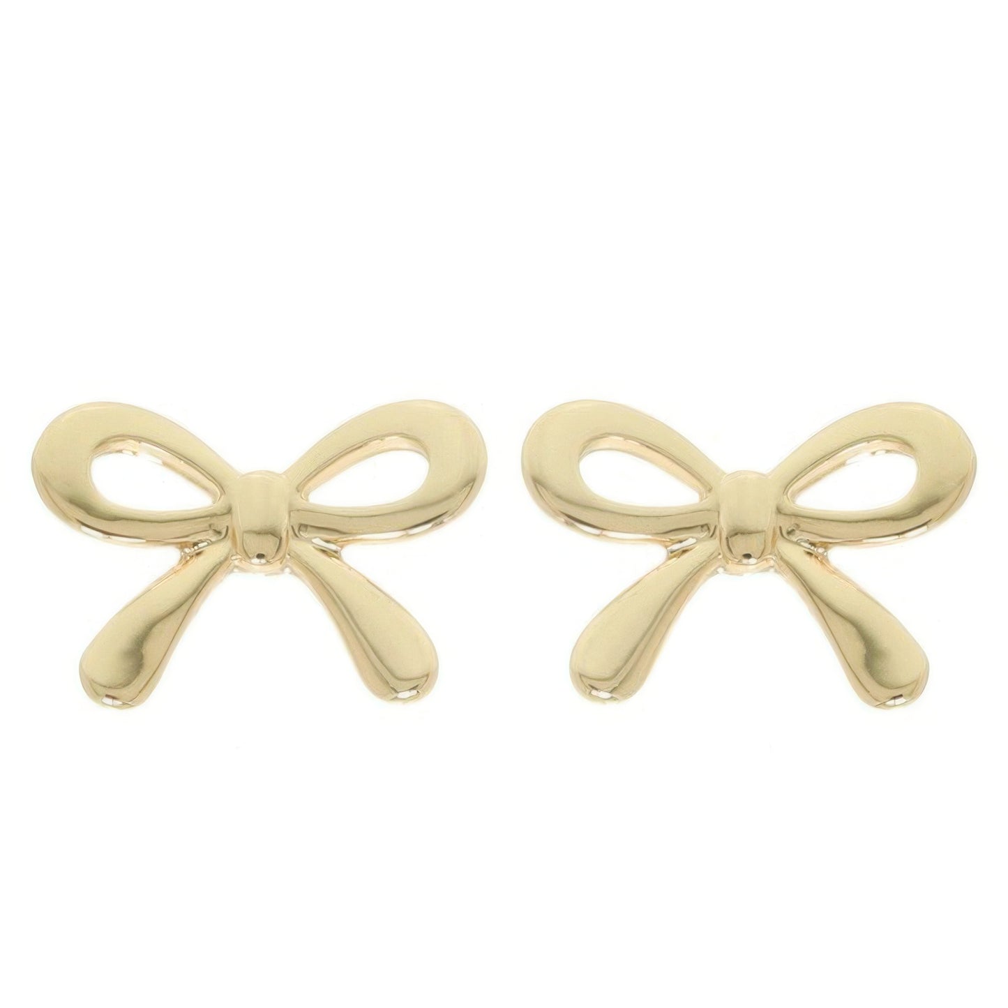 Short Tail Bow Ribbon Post Earrings - Tigbul's Variety Fashion Shop