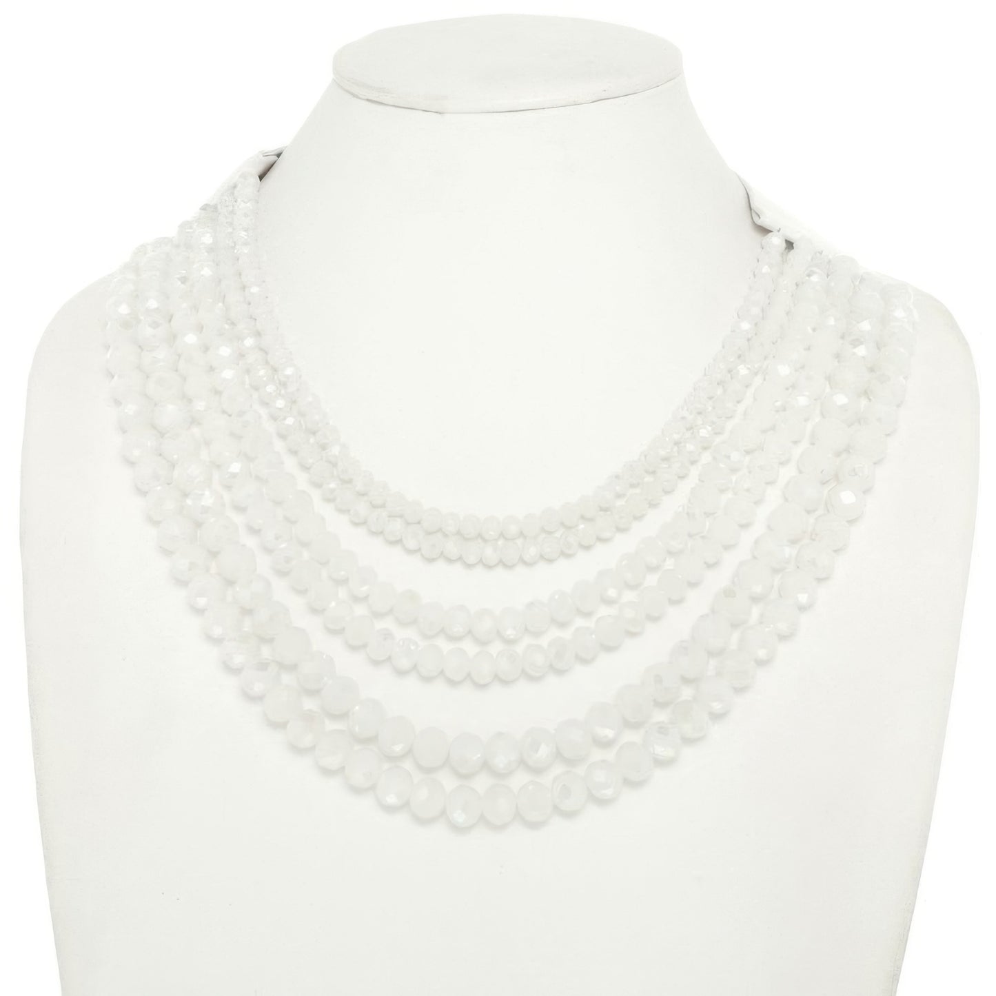 Multi-strand Faceted Bead Necklace - Tigbul's Variety Fashion Shop
