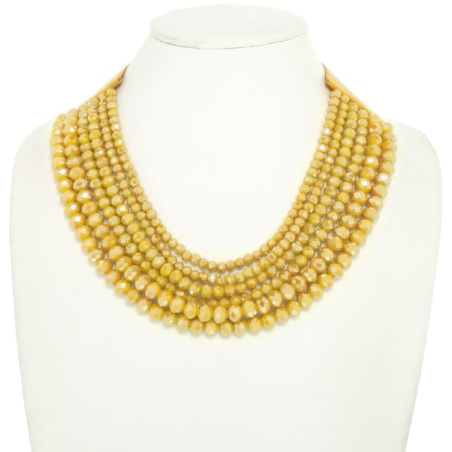 Multi-strand Faceted Bead Necklace - Tigbul's Variety Fashion Shop