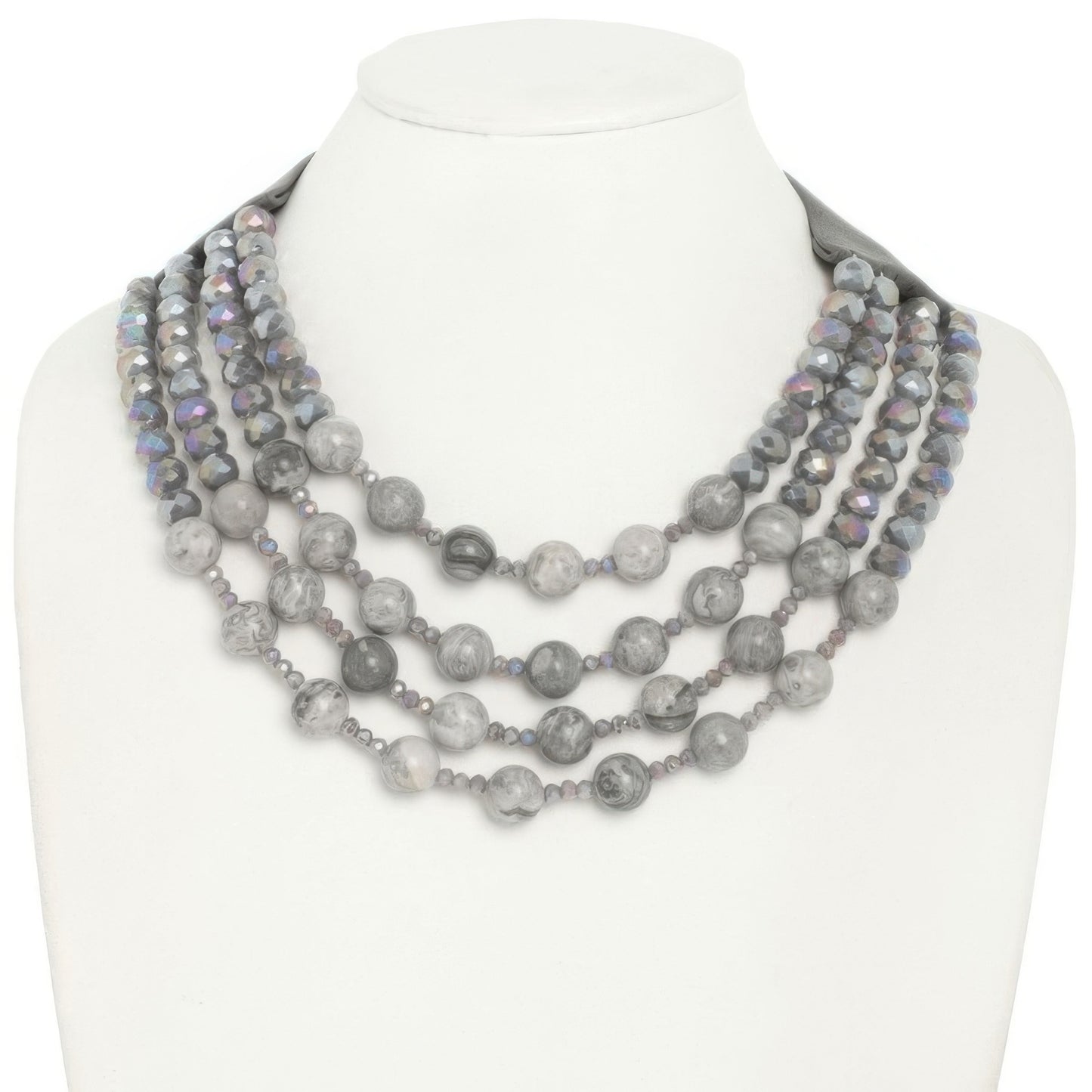 Multi-strand Wood Bead Necklace - Tigbul's Variety Fashion Shop