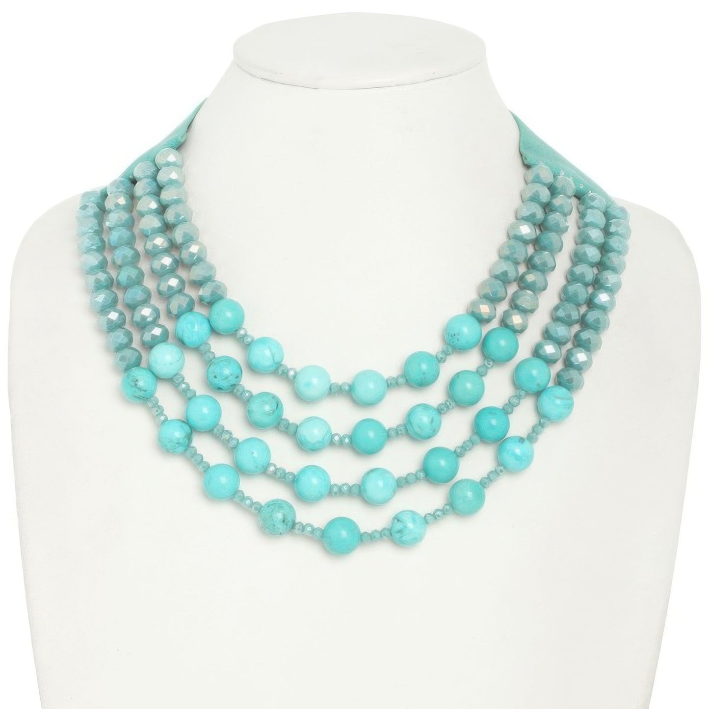 Multi-strand Wood Bead Necklace - Tigbul's Variety Fashion Shop