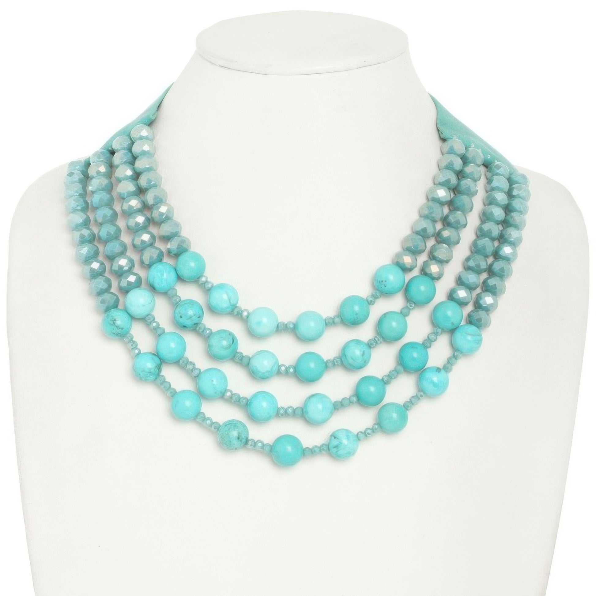 Multi-strand Wood Bead Necklace - Tigbul's Variety Fashion Shop
