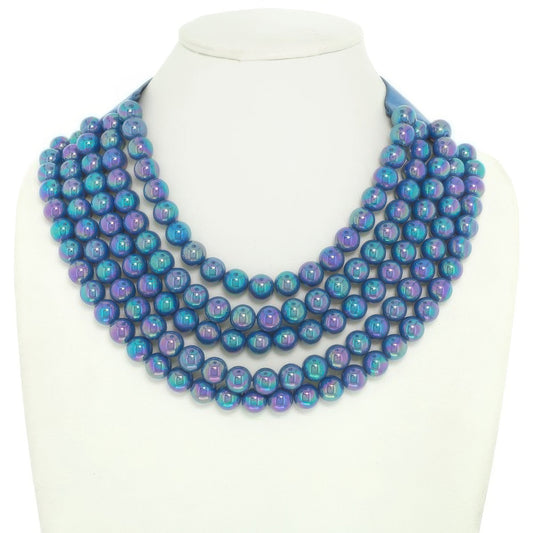 Multi-strand Wood Bead Necklace - Tigbul's Variety Fashion Shop