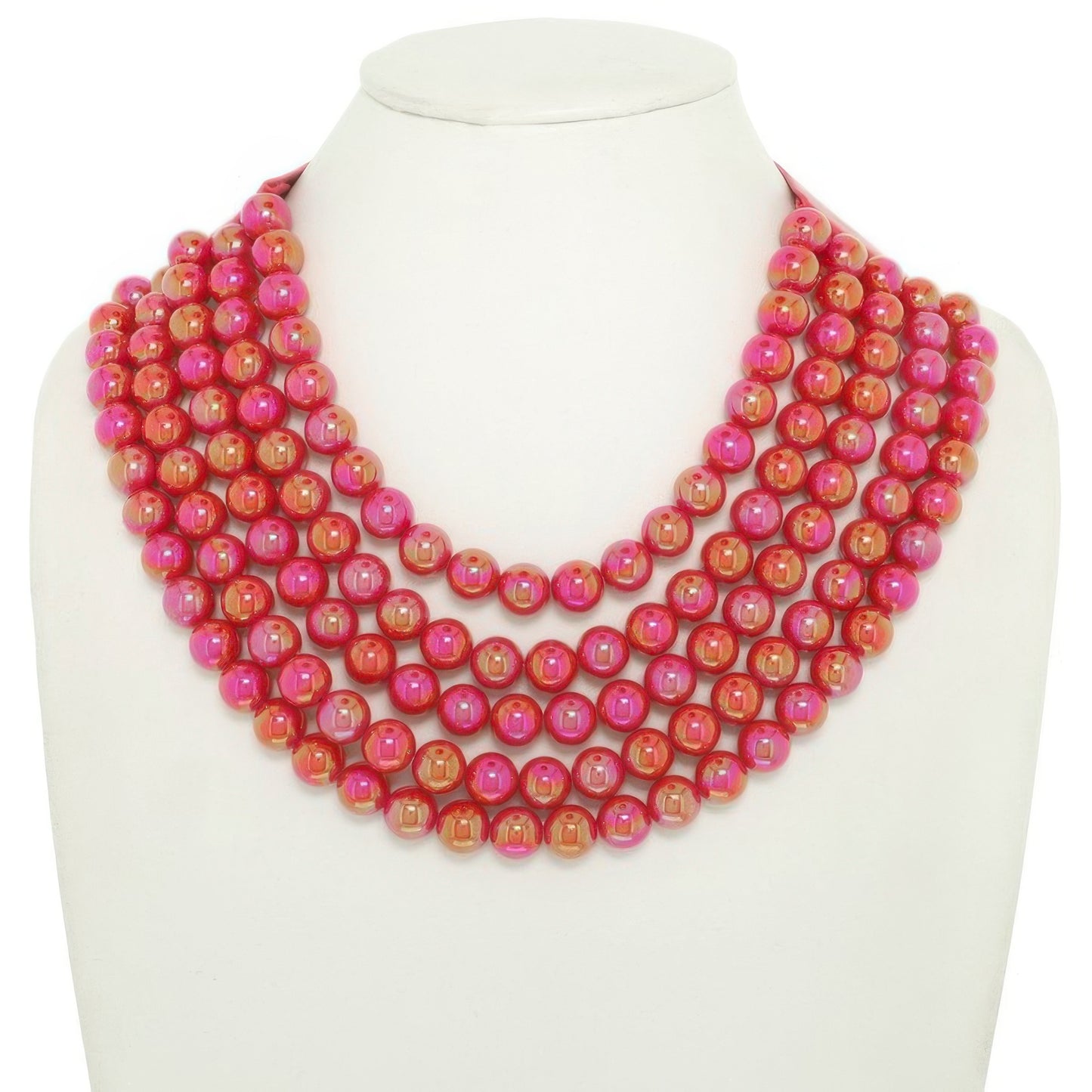 Multi-strand Wood Bead Necklace - Tigbul's Variety Fashion Shop