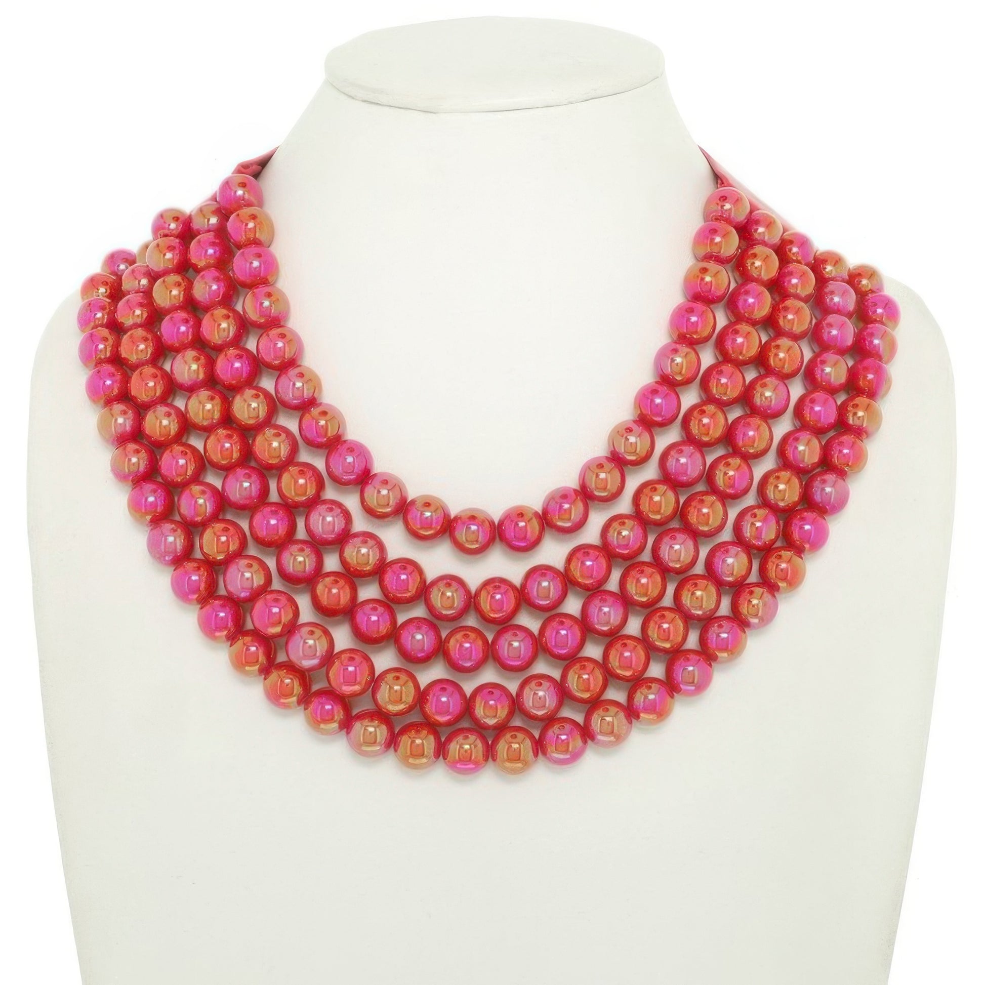 Multi-strand Wood Bead Necklace - Tigbul's Variety Fashion Shop