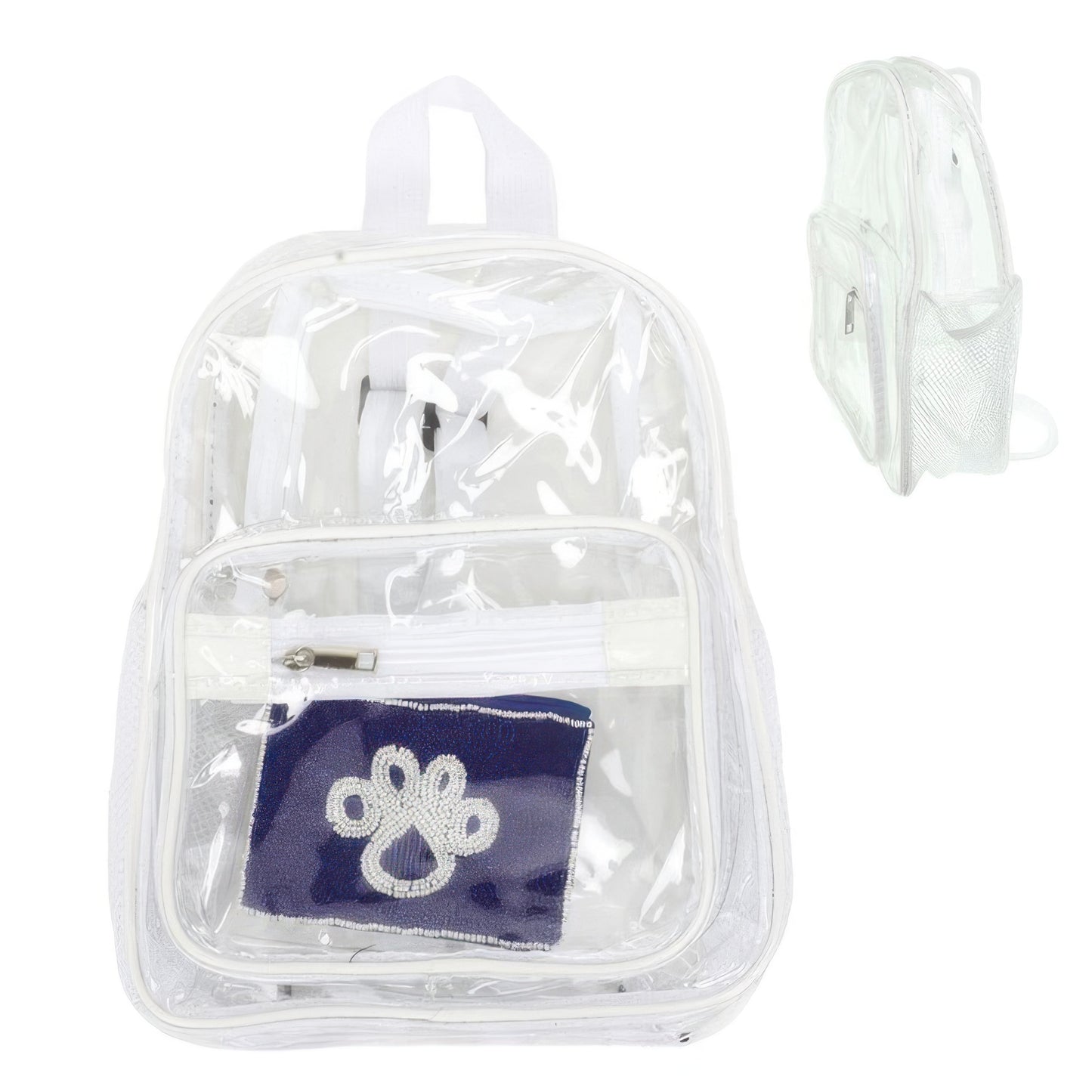 Clear Transparent Stadium Approved Backpack - Tigbul's Variety Fashion Shop