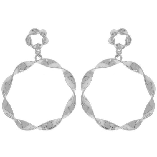 Swirl Edge Round Post Earrings - Tigbul's Variety Fashion Shop