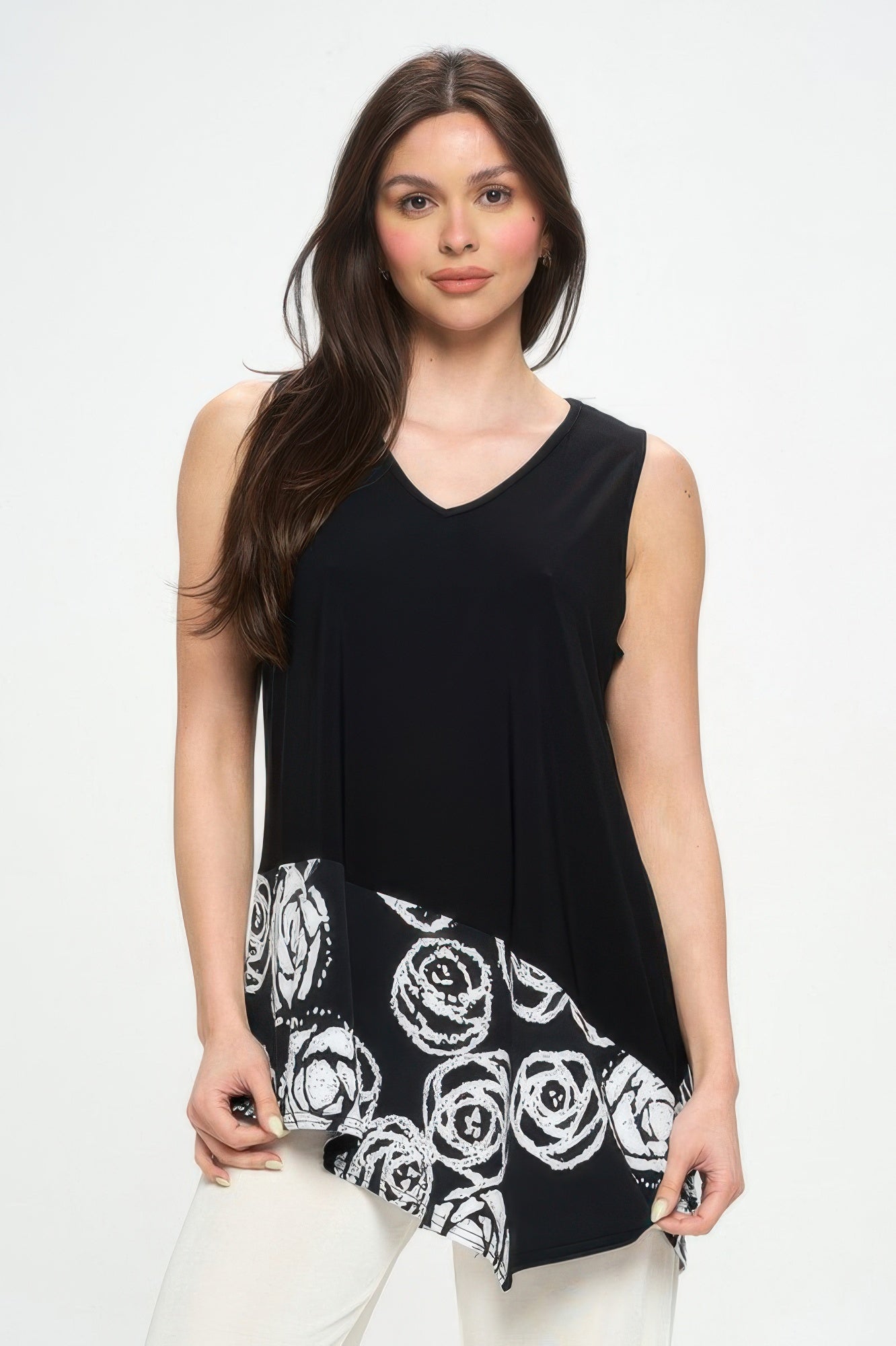 Hit Sleeveless Contrast Top - Tigbul's Variety Fashion Shop