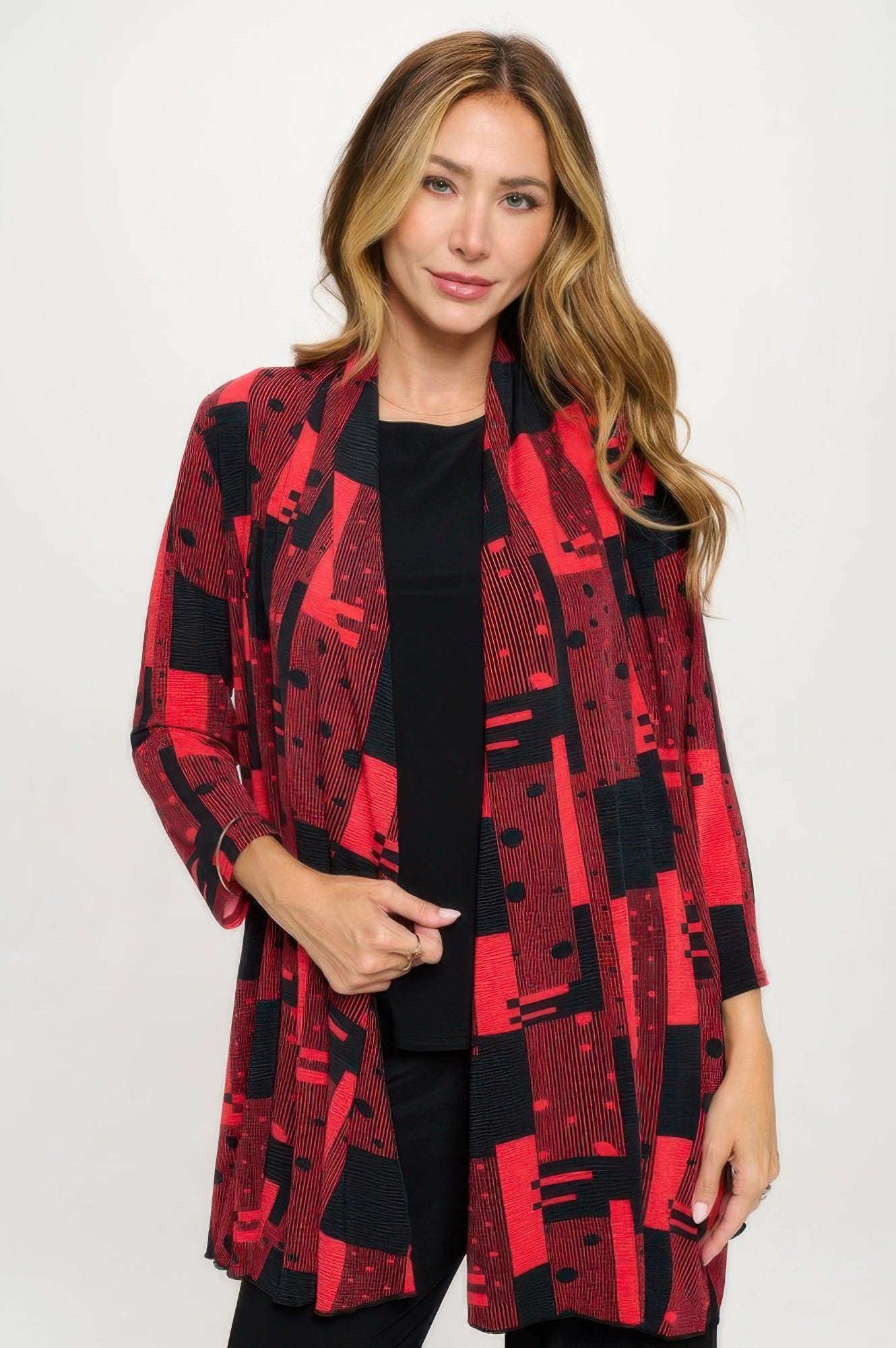 Venechia Pleated Princess Jacket - Tigbul's Variety Fashion Shop