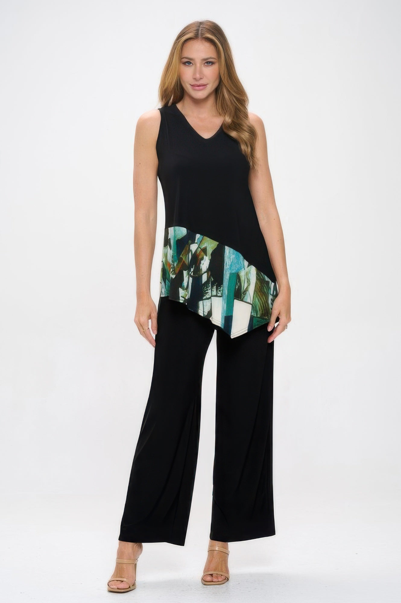 Hit Sleeveless Contrast Top - Tigbul's Variety Fashion Shop