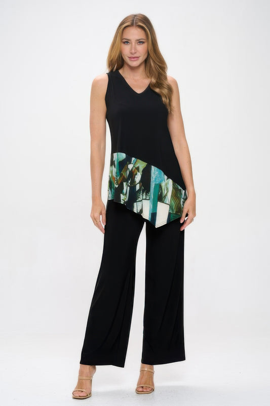 Hit Sleeveless Contrast Top - Tigbul's Variety Fashion Shop