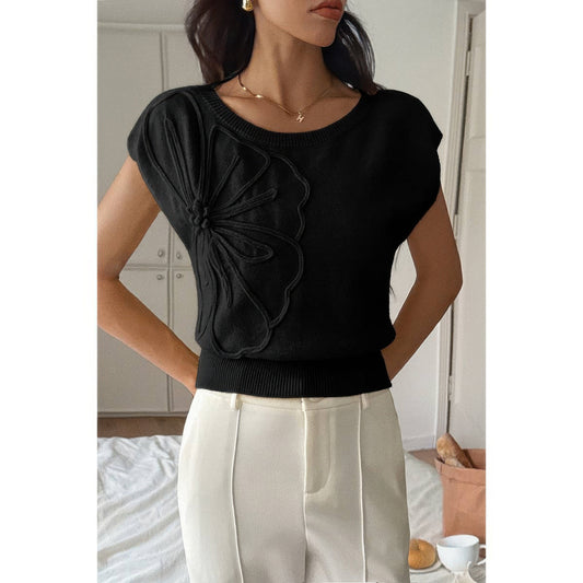 Solid Sleeveless Knit Loose Fit Vest - Tigbul's Variety Fashion Shop