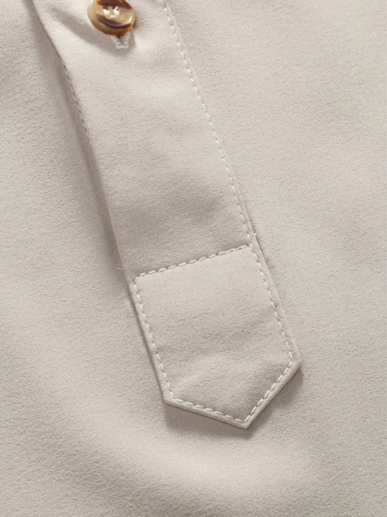 Men's Button Detail Short Sleeve Blouse - Tigbul's Variety Fashion Shop