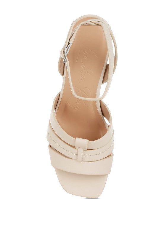 Signora Pin Buckle Ankle Strap Sandals - Tigbul's Variety Fashion Shop