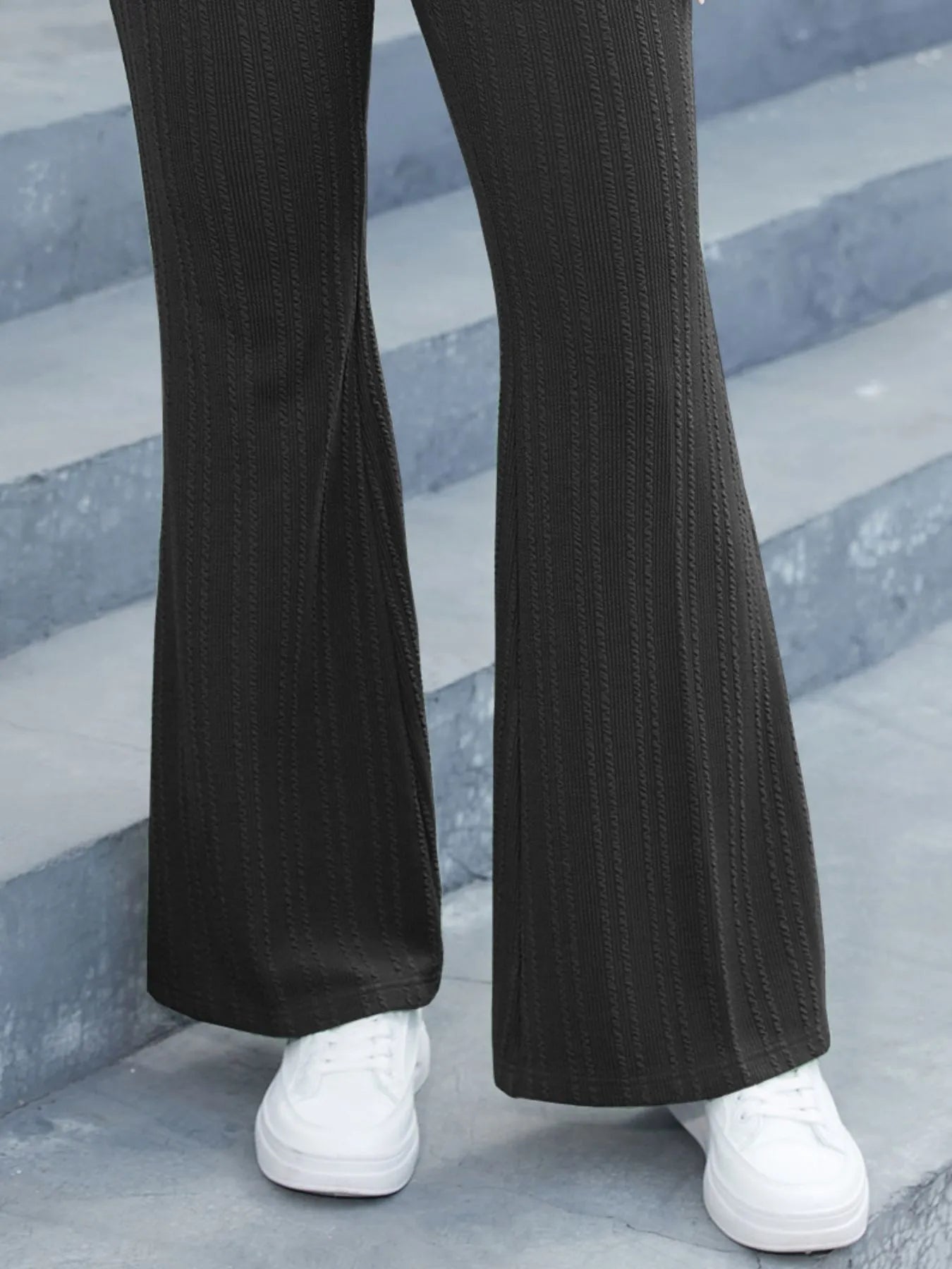 High-Waisted Flare Pants - Tigbul's Variety Fashion Shop
