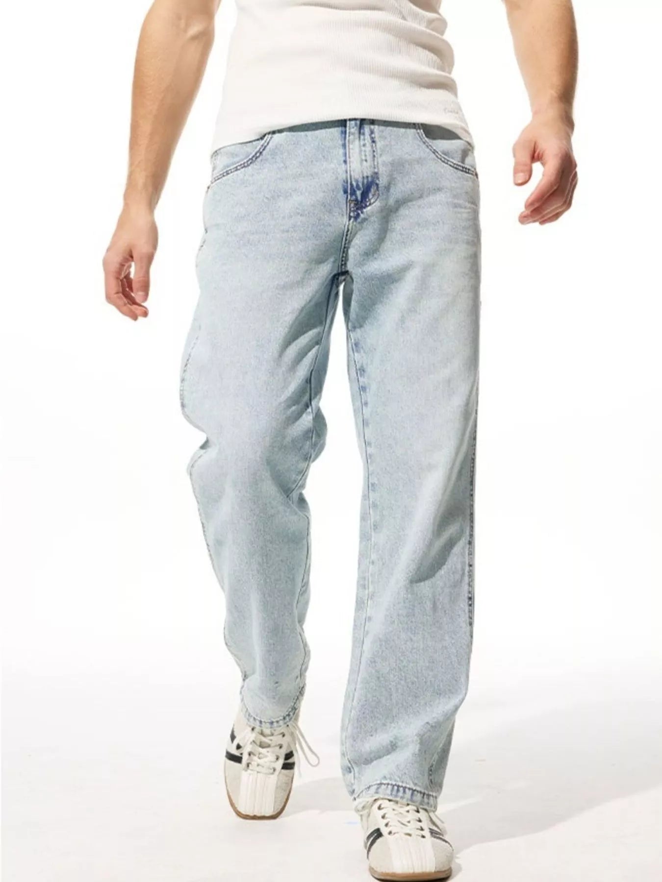 Men's Wide Leg Jeans - Tigbul's Variety Fashion Shop