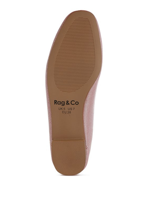 Agshin Metallic Ballet Flats - Tigbul's Variety Fashion Shop
