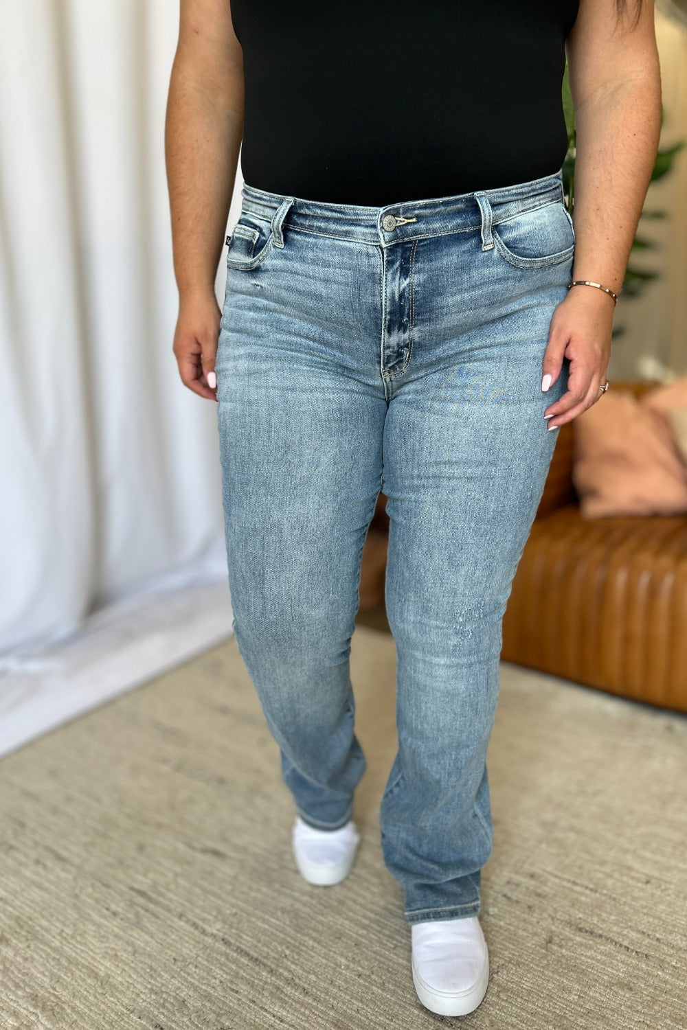 Judy Blue Medium Rise Bootcut Jeans - Tigbul's Variety Fashion Shop