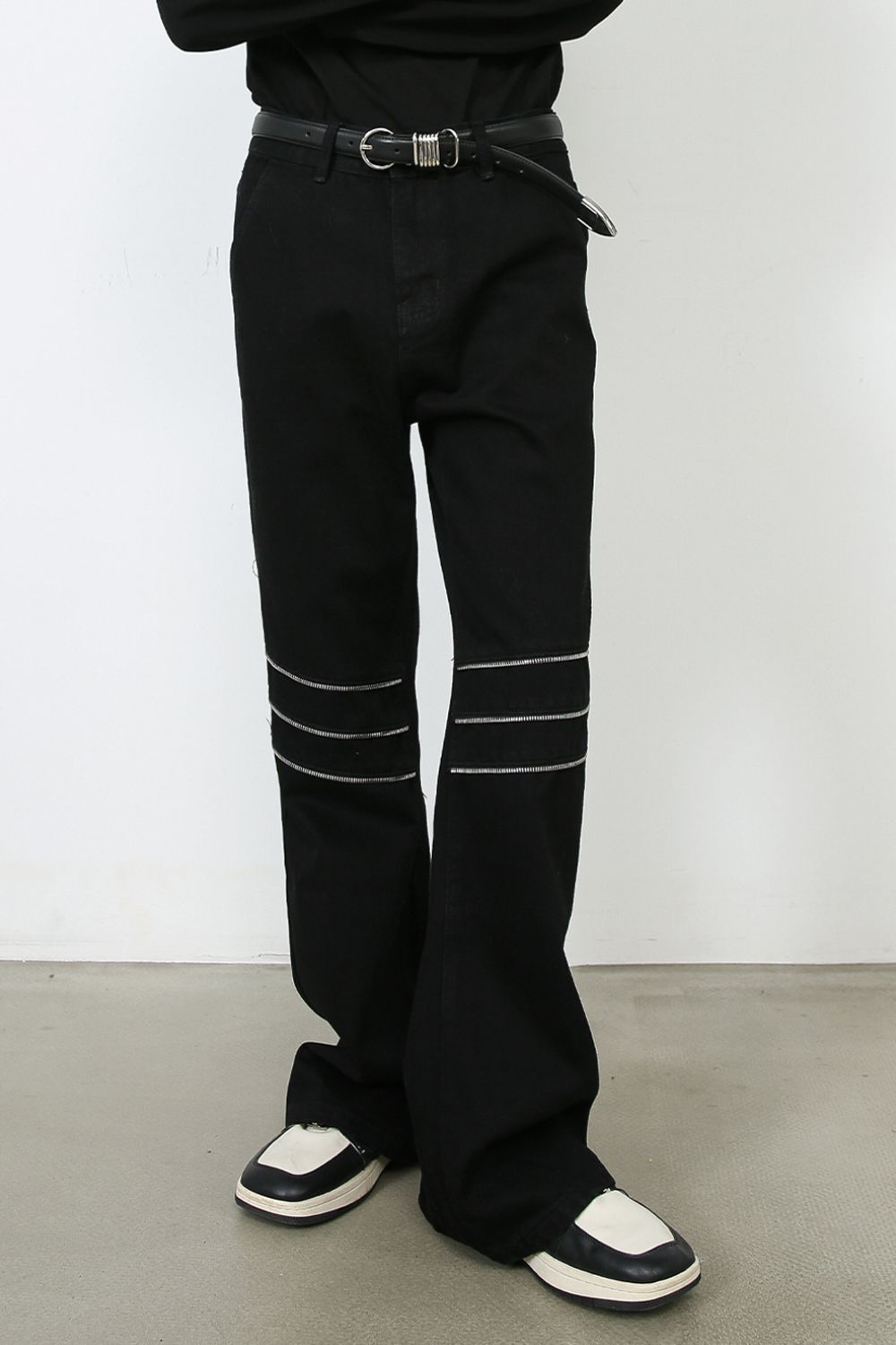 Men's Bootcut Black Jeans with Pockets - Tigbul's Variety Fashion Shop