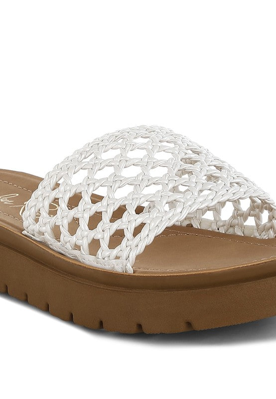 Sayura Woven Slip-On Flatforms - Tigbul's Variety Fashion Shop