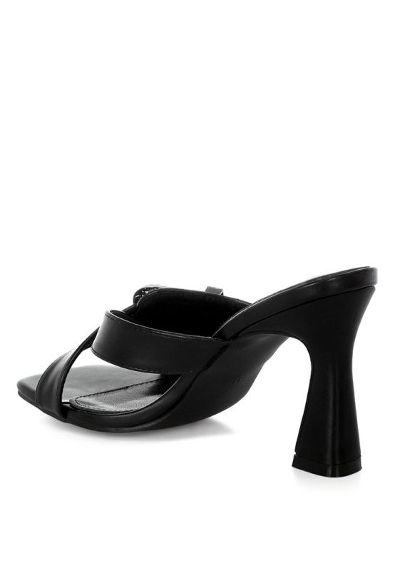 Mohaya Engraved Metallic Buckle Sandals - Tigbul's Variety Fashion Shop
