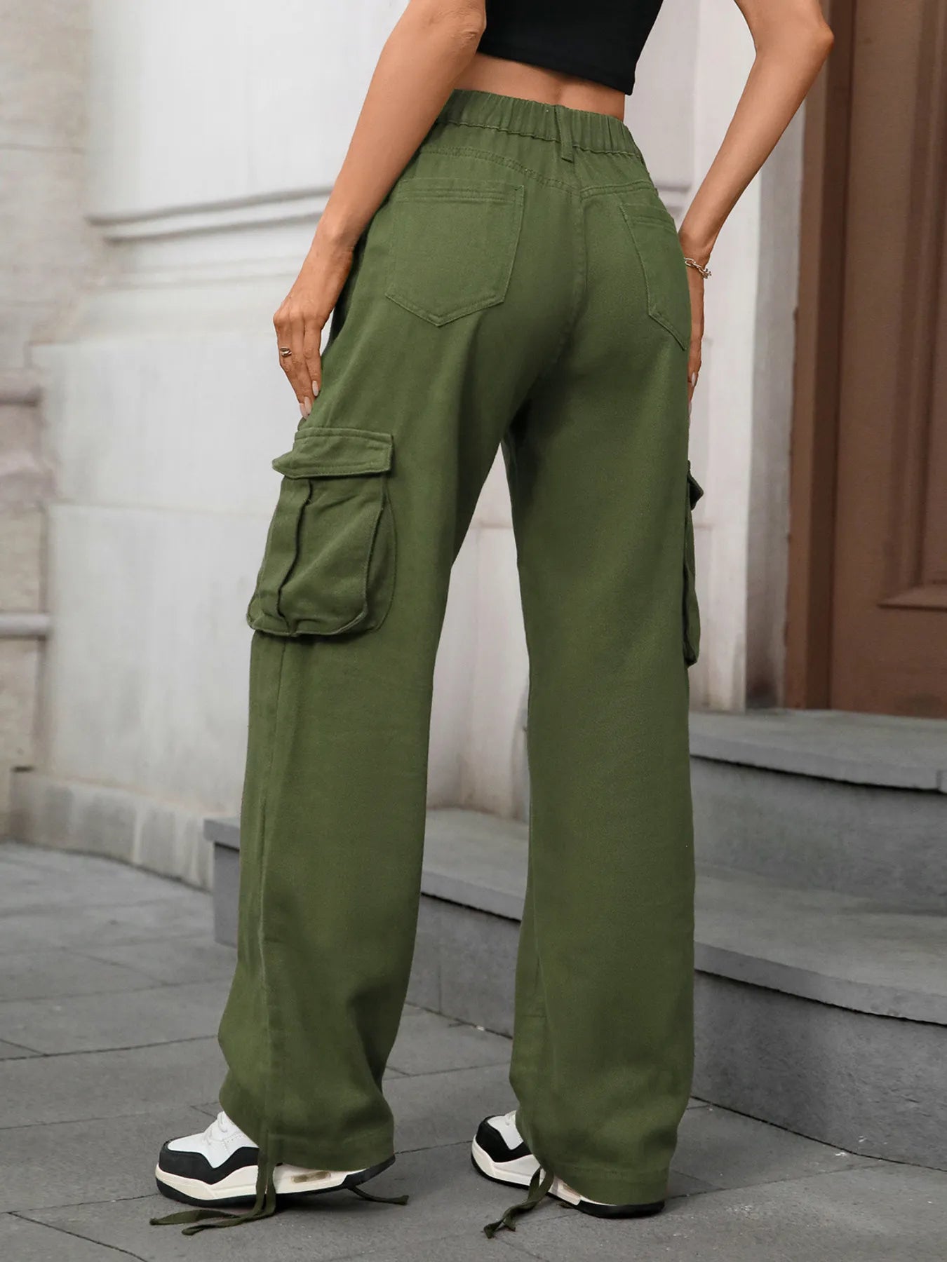 Wide Leg Cargo Jeans - Tigbul's Variety Fashion Shop