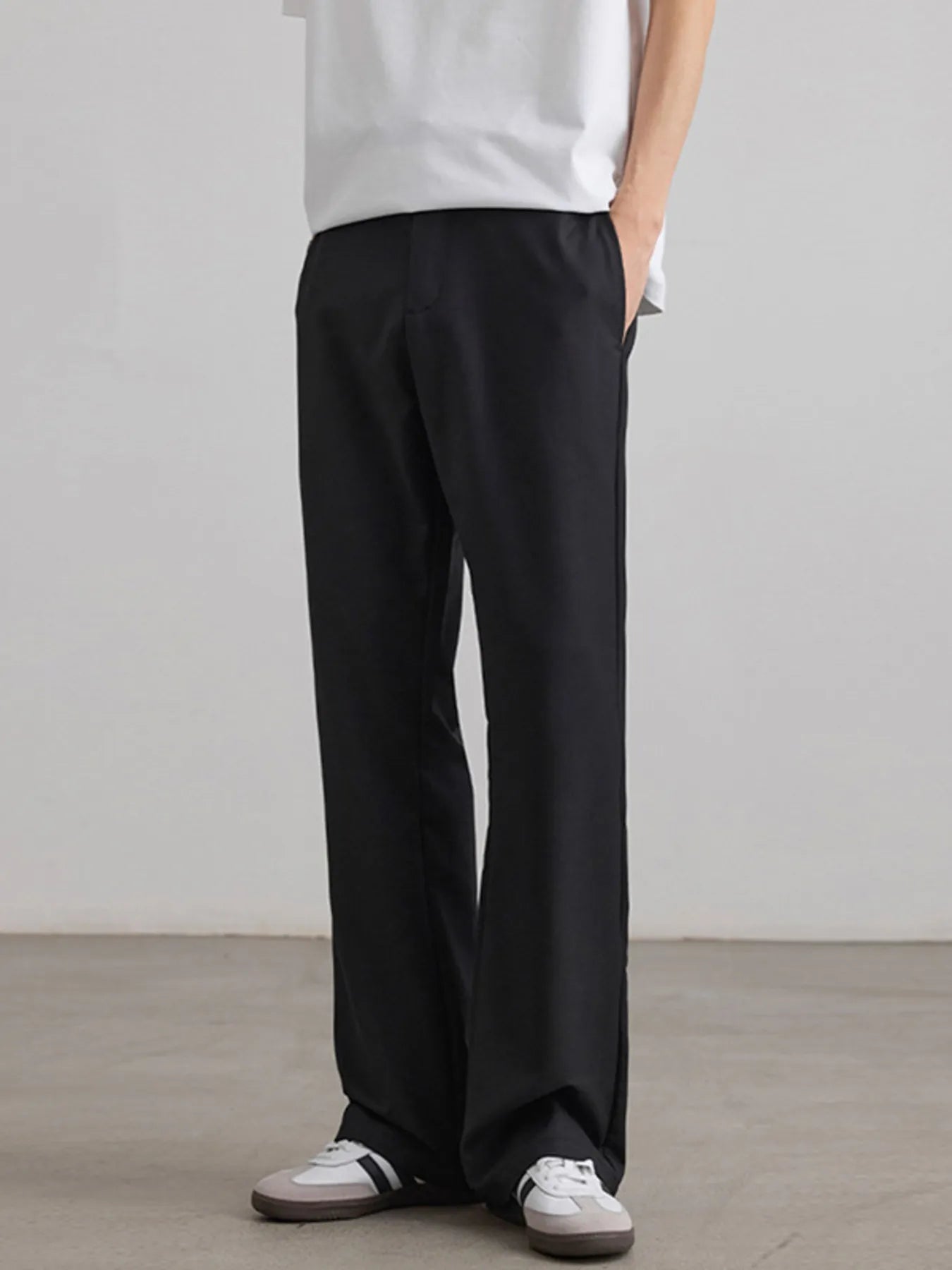 Men's Wide Leg Casual Pants - Tigbul's Variety Fashion Shop
