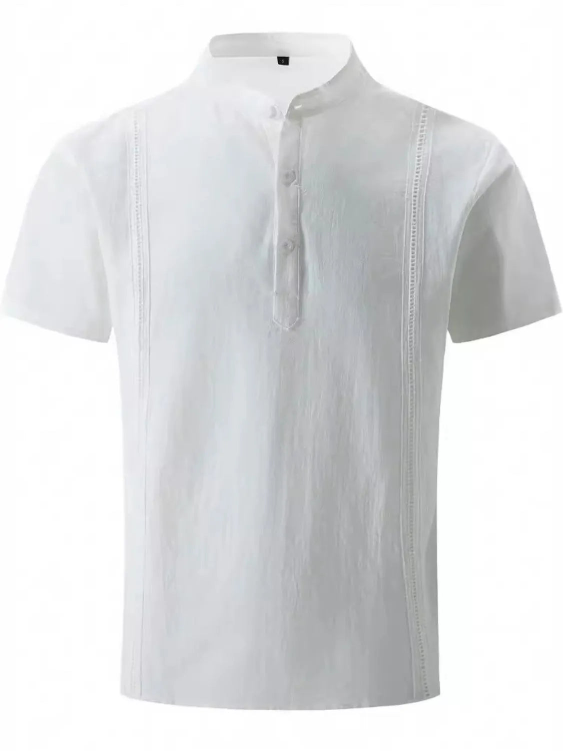 Men's Full Size Button Detail Short Sleeve Shirt Plus Size - Tigbul's Variety Fashion Shop