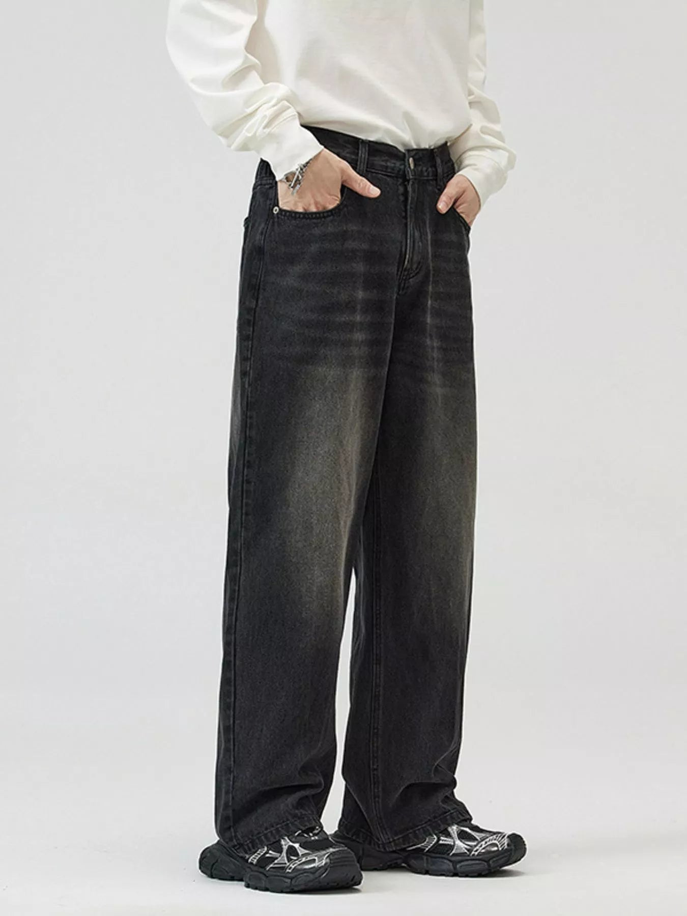 Men's Full Size Wide-Leg Jeans Plus Size - Tigbul's Variety Fashion Shop