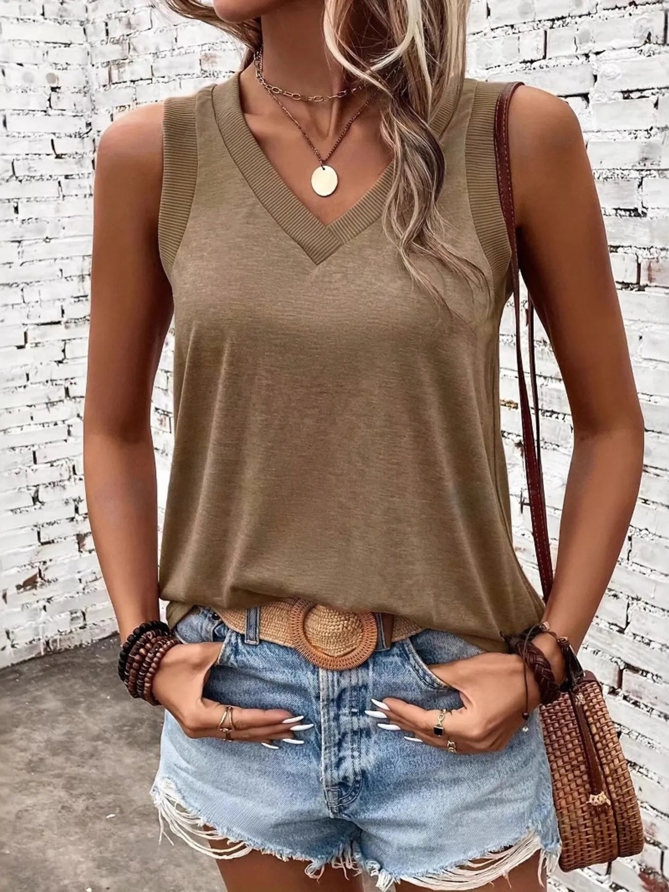V-Neck Tank - Tigbul's Variety Fashion Shop